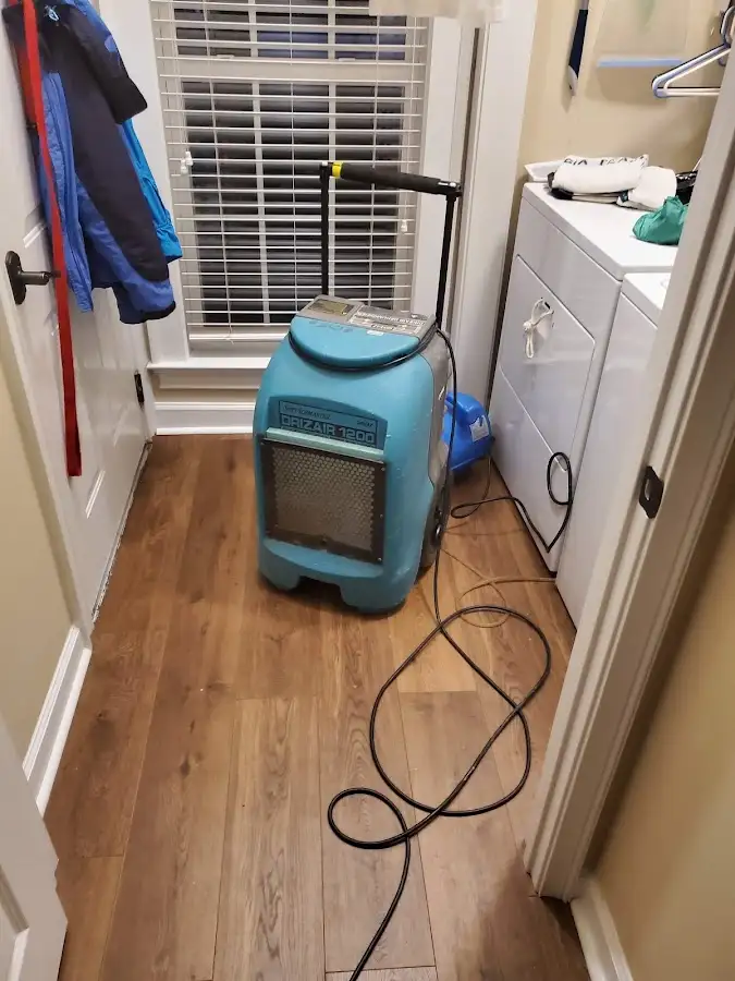 Commercial dehumidifier deployed for Flood Damage Cleanup in Burien